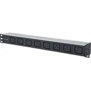 Intellinet 163613 energosadales vienība, Pdu 8 Maiņstrāvas izvade -S 1U Melns, Sudrabs  0766623163613