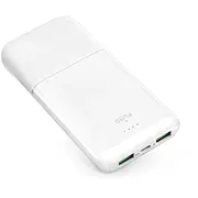 Puro Daily 10 Plus ārējais akumulators Powerbank  10000 mAh 22.5W Usb-A, Usb-C, Micro Usb balts Pufcbb100P3Whi 8018417495250 85076000