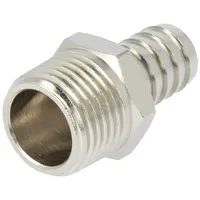Push-In fitting connector pipe nickel plated brass 14Mm  3040-14-1/2 3040 14-1/2