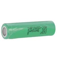 Re-Battery Li-Ion 18650,Mr18650 3.6V 2.5Ah Ø18.3X65Mm 20A  Accu-Inr18650-25R Inr 18650-25R