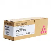 Ricoh Sp C360He 408186 Toner Cartridge, Magenta  496131192017