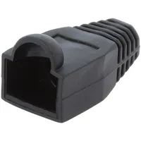 Rj45 plug boot 6.5Mm black  Log-Mp0064 Mp0064