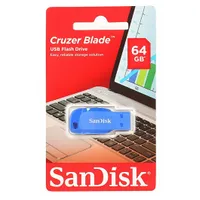 Sandisk Cruzer Blade 64Gb Blue  Sdcz50C-064G-B35Be 619659146931