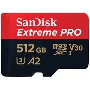 Sandisk Extreme Pro microSDXC 512Gb 200 140 Mb s Uhs-I U3 memory card Sdsqxcd-512G-Gn6Ma  0619659188566