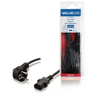 Schuko Power Cable Angled Male - Iec-320-C13 2.00 m Black  Vleb10000B20