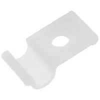 Screw mounted clamp polyamide natural Cable P-Clips  Hurcs-2-01