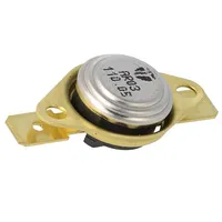 Sensor thermostat Spst-Nc 110C 16A 250Vac connectors 6,3Mm  Ar03W1S3-110 Ar03.110.05-W1-S3