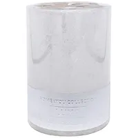 Svece Luxo, D6.8Xh9.5Cm, balts metālisks Bez smaržas  84571 4741243845718