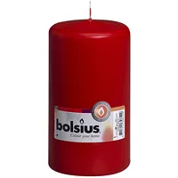 Svece stabs Bolsius sarkana 7.8X15Cm  647181 8711711396109