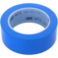 Tape marking blue L 33M W 38Mm Thk 0.13Mm 2.5N/Cm 130  3M-471-38-33/Bl 471-38-33/Bl