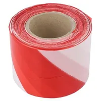 Tape warning white-red L 200M W 70Mm Thk 0.03Mm  Med.39/4 39/4