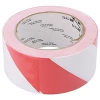 Tape warning white-red L 33M W 50Mm Thk 0.127Mm  3M-767I-50/33 7100015266