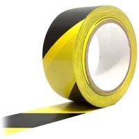 Tape warning yellow-black L 33M W 50Mm self-adhesive vinyl  Coba-Tp010702 Tp010702