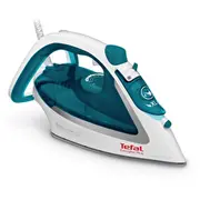 Tefal Easygliss Plus Fv5718 iron Dry  Steam Durilium soleplate 2400 W Turquoise, White 3121040075692 Wlononwcrcany