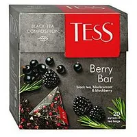 Tess Berry Bar melnā tēja piramīdās 20X1.8G.  Ts00785