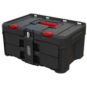 Toolbox Keter Stacknroll 17210832/253384 2 drawers Black  253384 7290112636676 Nopktrskr0058