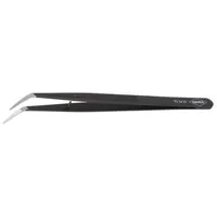 Tweezers 155Mm for precision works Blades curved black  Knp.923437 92 34 37