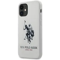 Us Polo Ushcp12Sslhrwh iPhone 12 mini 5,4 biały white Silicone Collection  3700740491294