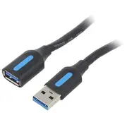 Usb 3.0 male to female extension cable Vention Cbhbi 3M Black Pvc 