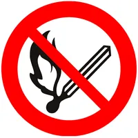 Uzlīme Smēķēšana un atklāta liesma aizliegta, diametrs 15Cm  100-07194 4751025640493