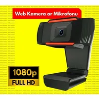Web Kamera ar mikrofonu, Full Hd 1080P 1920X1080, 2.0 Megapixel, Usb, Melna  Nhc-Webcam2-1080P 3100000867973