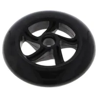 Wheel black push-in Ø 144Mm Plating rubber W 29Mm 1Pcs.  Pololu-3281 Scooter/Skate 14429Mm Black