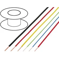 Wire Flry-A 1X0.22Mm2 stranded Cu Pvc red 60V 100M Class 5  Flry-A0.22-Rd