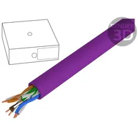 Wire U/Utp 4X2X23Awg 6 solid Cu Lszh violet 305M Cpr Dca  Dk-1614-Vh-305