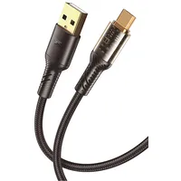 Xo Clear cable Nb229 Usb - microUSB 1,0 m 2,4A black  6920680832859 Nb229Bk