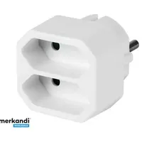 2-Socket b/u Euro R-2 plug splitter /T2Uk  5902273405085