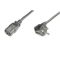 Assmann Power cord Schucko angled Iec C13 M F 0 75M  Ak-440109-008-S 4016032322757