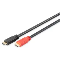 Digitus  Black/Red Hdmi Male Type A High Speed Cable with Signal Amplifier to 10 m Db-330118-100-S 4016032468721