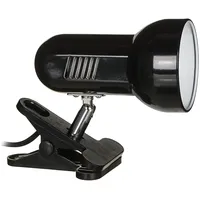 Activejet Clip-On desk lamp, black, metal, E27 thread  Aje-Clip Lamp Black 5901443120827 Oswacjlan0102