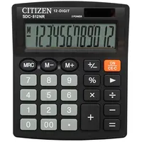Citizen Calculator Office Sdc-812Nr, 12-Digit, 127X105Mm, Black  Sdc812Nr 4562195139881 Arbcitklk0021