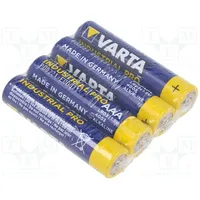 Battery alkaline 1.5V Aaa non-rechargeable Ø10.5X44.5Mm  Bat-Lr03/V-S4 4003211304