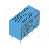 Relay electromagnetic Dpdt Ucoil 5Vdc 1A 0.5A/120Vac Pcb  Ry-5W-K