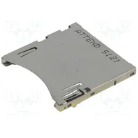 Connector for cards Sd push-push,reinforced card lock Smt  104H-Tda0-R 104H-Tda0-R01