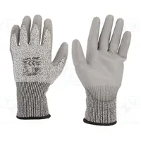 Protective gloves Size 10 grey composite fibre  Lahti-L200110K L200110K