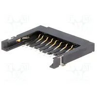 Connector for cards Sd without ejector Smt gold-plated 3.4Mm  Mcc-Sd/1 104B-Taa0-R