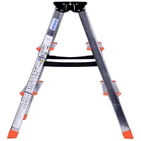 Krause Dopplo double-sided step ladder silver  120397 4009199120397 Nrekredra0005