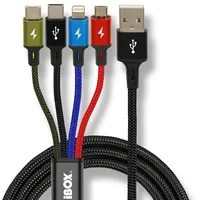 Ibox Usb Multi 4 In 1 Cable  Akibxkuikum4W1C 5903968680275 Ikum4W1Clr