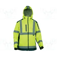 Softshell jacket Size Xxxl yellow-navy blue warning  Vwvwjk177Yn/Xxxl Vwjk177Yn/Xxxl