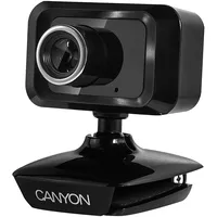 Canyon C1, Enhanced 1.3 Megapixels resolution webcam with Usb2.0 connector, viewing angle 40, cable length 1.25M, Black, 49.9X46.5X55.4Mm, 0.065Kg  Cne-Cwc1 8717371865191