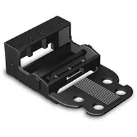 Mounting Carrier - For 5-Conductor Terminal Blocks 221 Series 4 mm² With Snap-In Foot Horizontal Black  Wg221515B 5410329716059