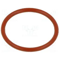 O-Ring gasket silicone Thk 1Mm Øint 28Mm red -60160C  O-28X1-Si-Rd 01 0028.00X 1 Oring 70Si Red
