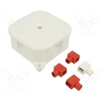 Enclosure junction box X 75Mm Y Z 30Mm wall mount Ip44  Jx-Po-75-Wh Po-75 White