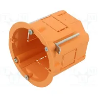 Enclosure junction box Ø 60Mm Z plaster embedded orange  Jx-Pk-60/60G-Or Pk-60/60G Orange