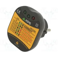 Tester power socket Leds 5060Hz 230Vac Plug Eu  Kps-Cc800 Kpscc800Cbint