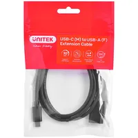 Cable adapter Unitek C476Bk-1M Usb-C M - Usb-A F 10Gbps 60 W  4894160049377 Kbautkada0074