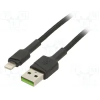 Cable Usb 2.0 Apple Lightning plug,USB A plug 1.2M black  Gc-Kabgc21 Kabgc21